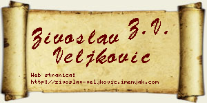 Živoslav Veljković vizit kartica
